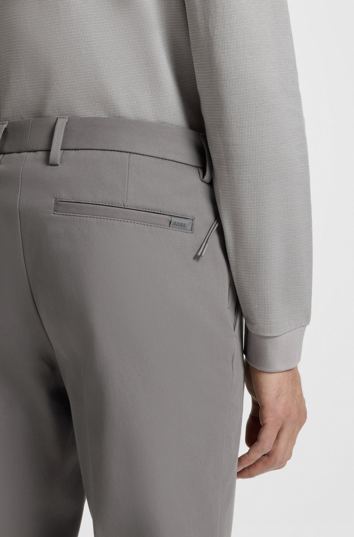 SLIM-FIT PANTS IN A STRETCH-COTTON - 5