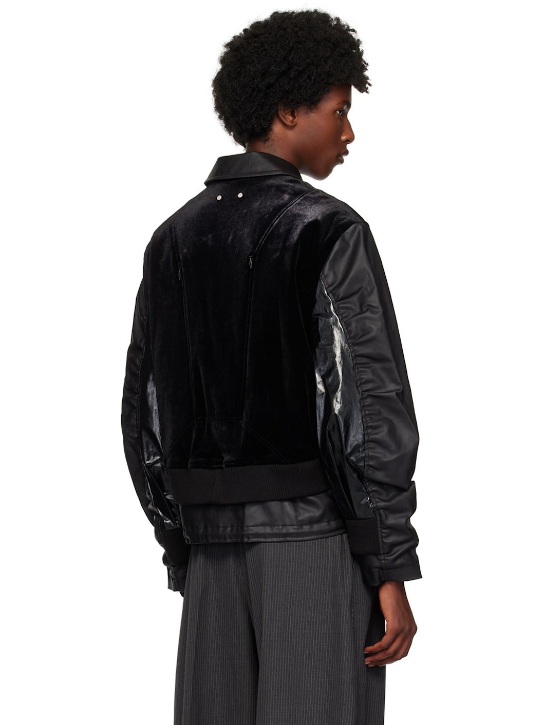 Black Bientain Zip-Up Jacket - 3