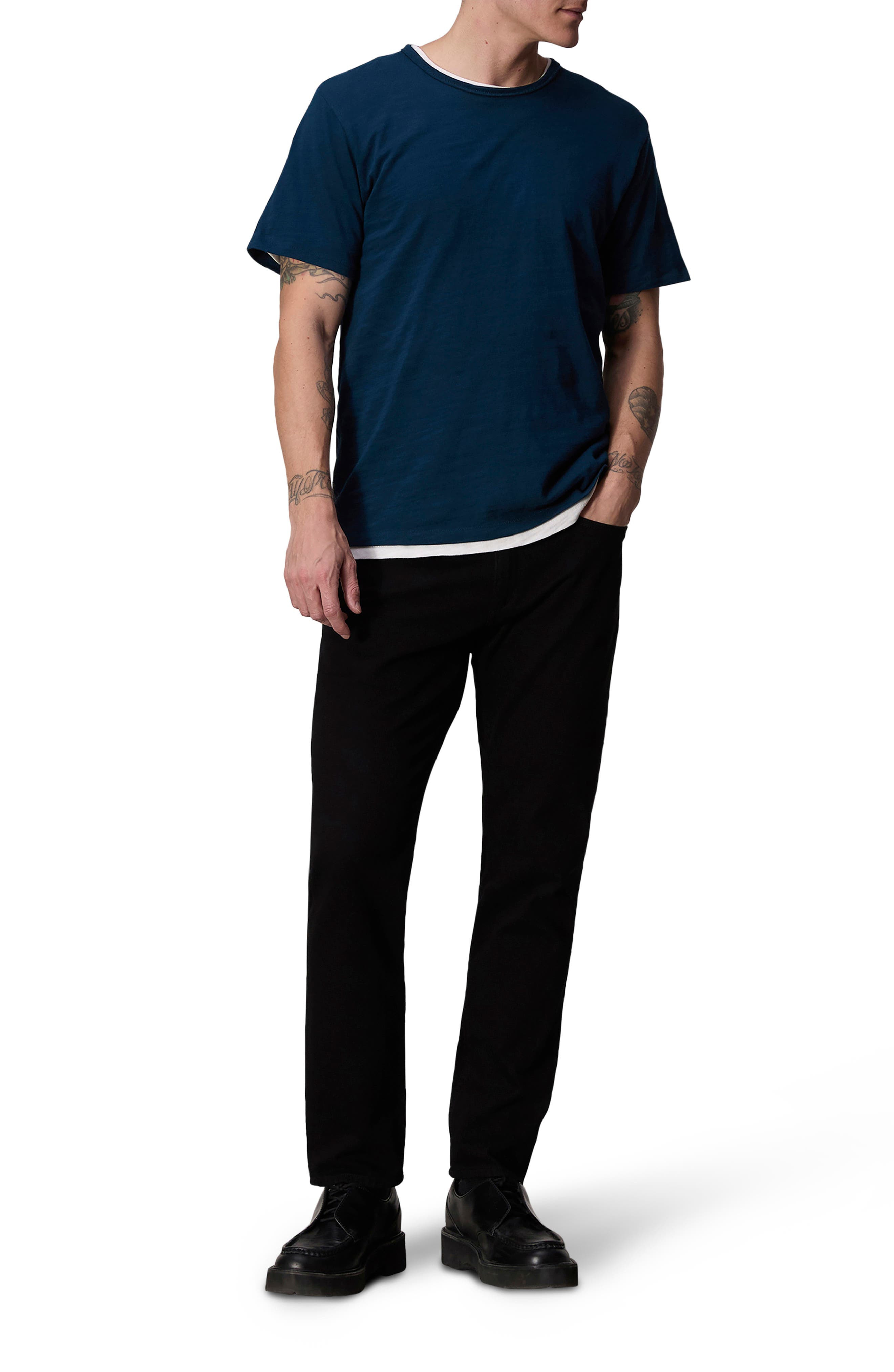 rag & bone Men's Classic Flame Slub Cotton T-Shirt in Navy at Nordstrom - 6