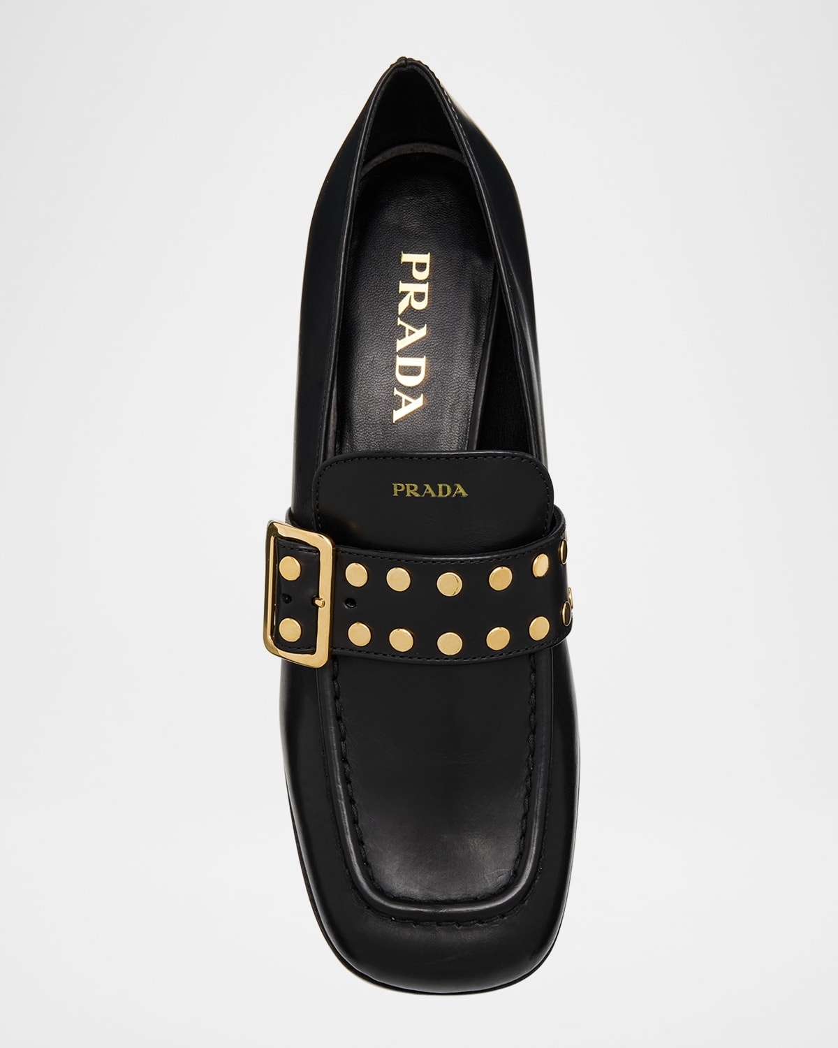 Studded Spazzolato Fume Modellerie Loafers - 4