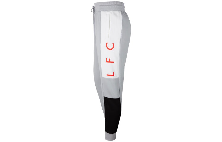 Nike Liverpool Fleece Alphabet Printing Bundle Feet Sports Long Pants Gray CZ3423-012 - 3