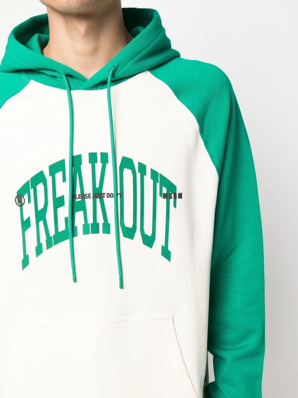 slogan-print drawstring hoodie - 5