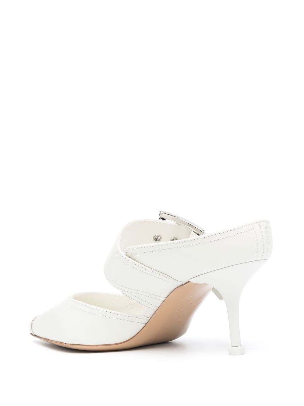 pointed-toe buckled mules - 3