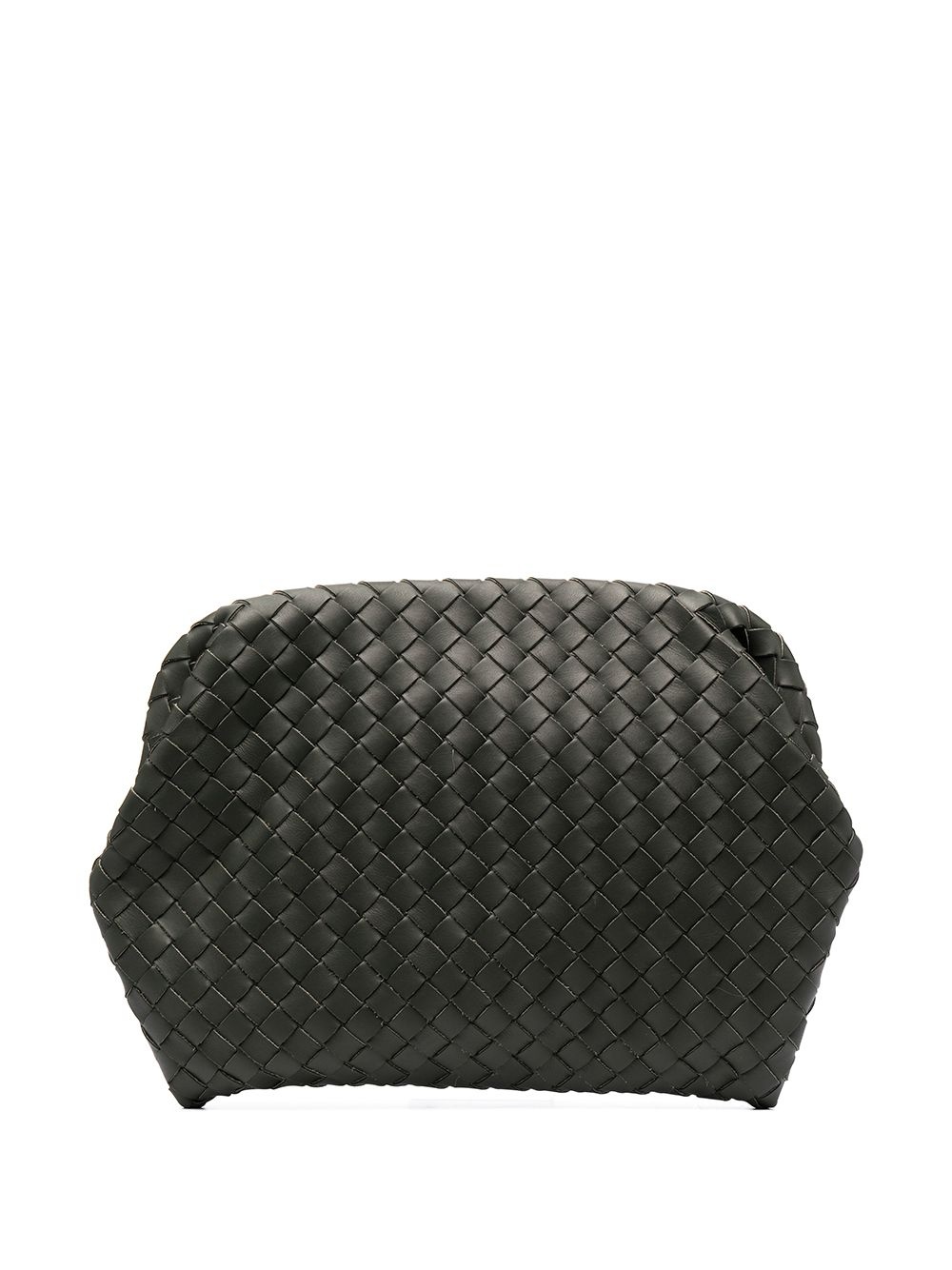 Intrecciato weave clutch bag - 1