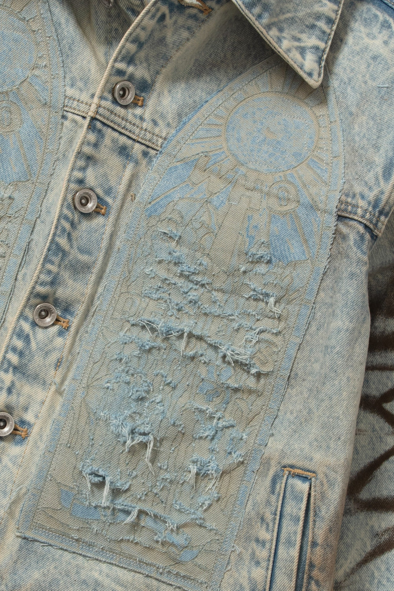 WHO DECIDES WAR MECHANIC SIGNATURE TRUCKER JACKET outlook