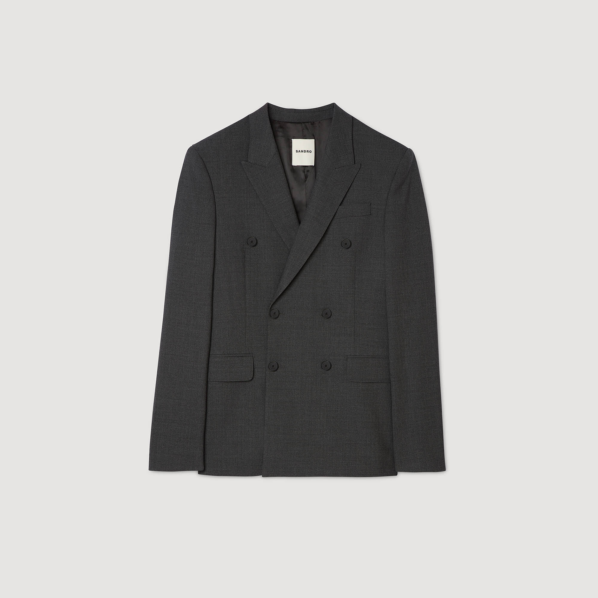 DOUBLE-BREASTED SUIT JACKET - 6
