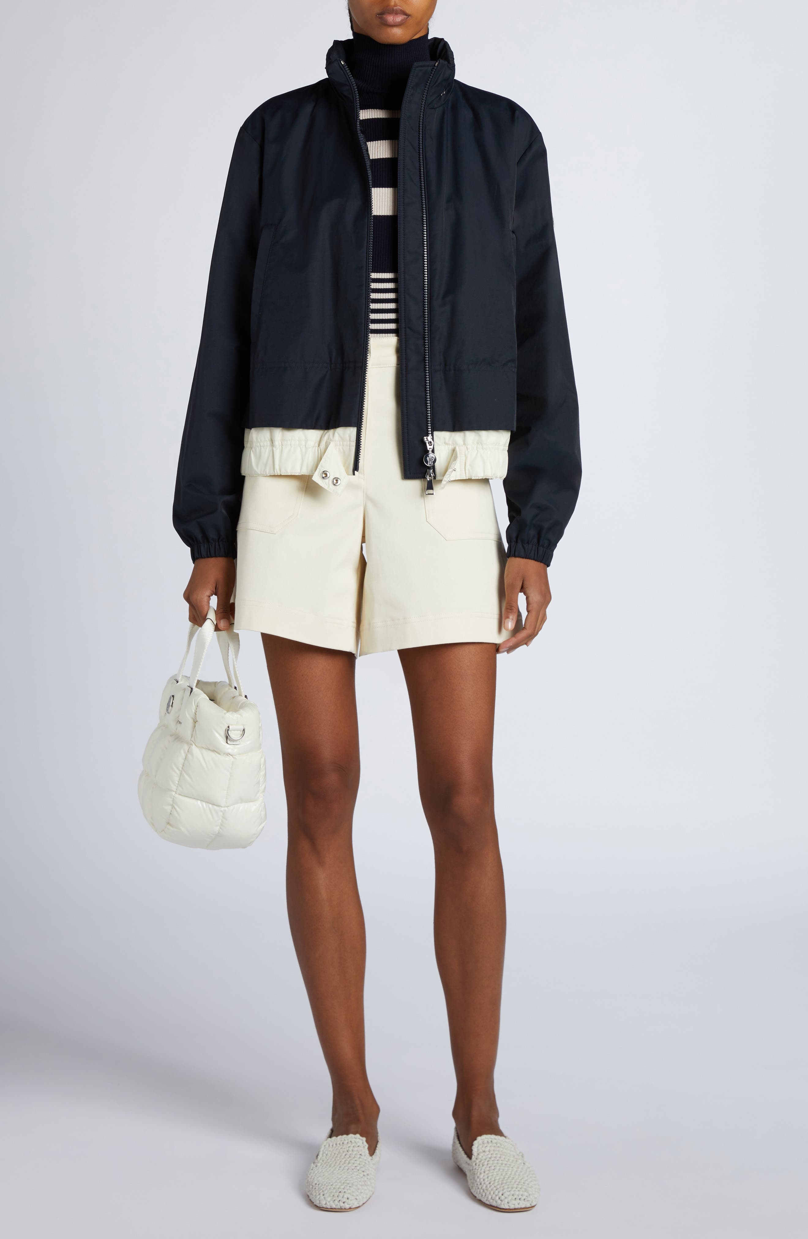 Moncler Janze Nylon Jacket in Navy Blue at Nordstrom - 2