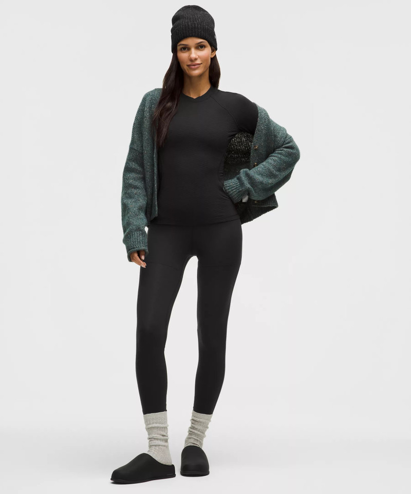 lululemon Diamond-Texture Wool-Blend Crewneck Base Layer outlook