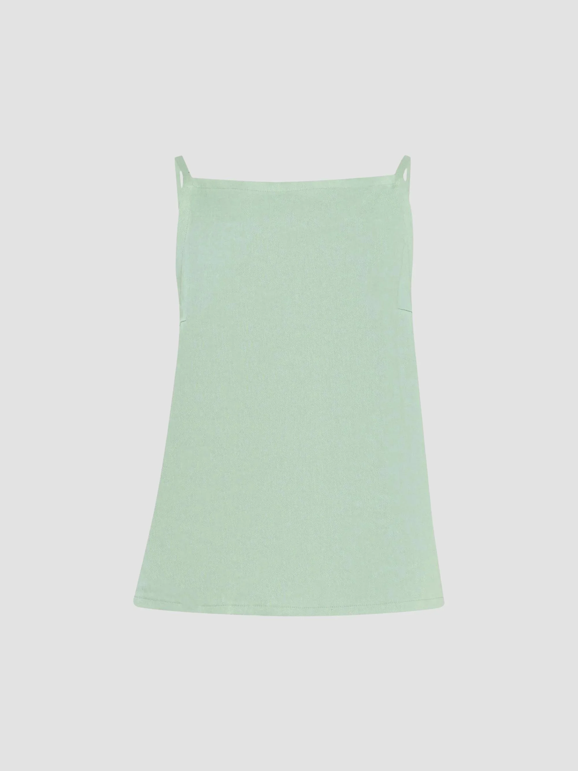Women's Linen-Blend Apron Top - Delicate Green - 1