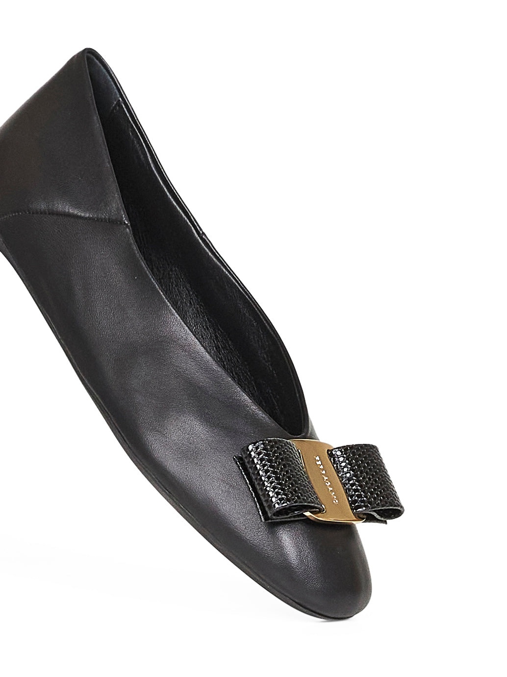 Black Vara bow ballet flats - 4