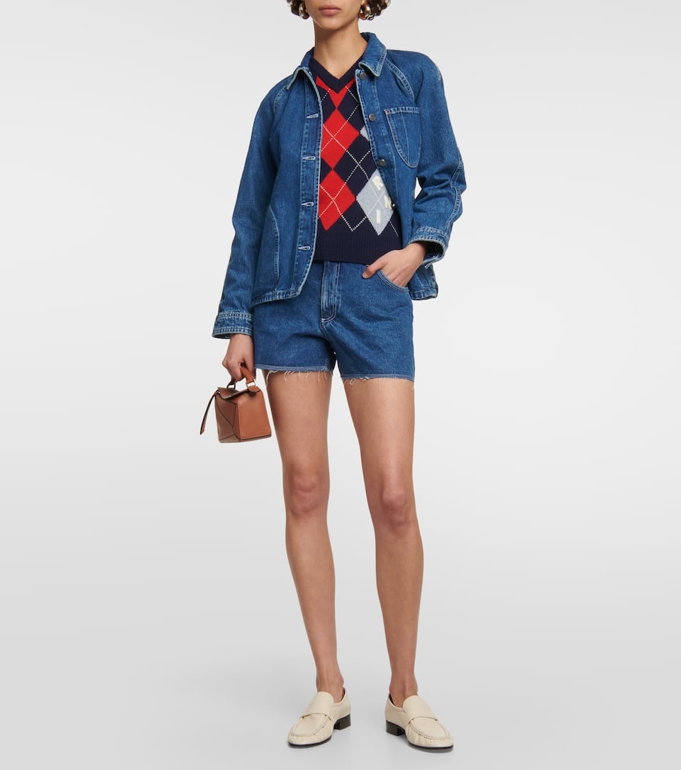 Johnny mid-rise denim shorts - 2