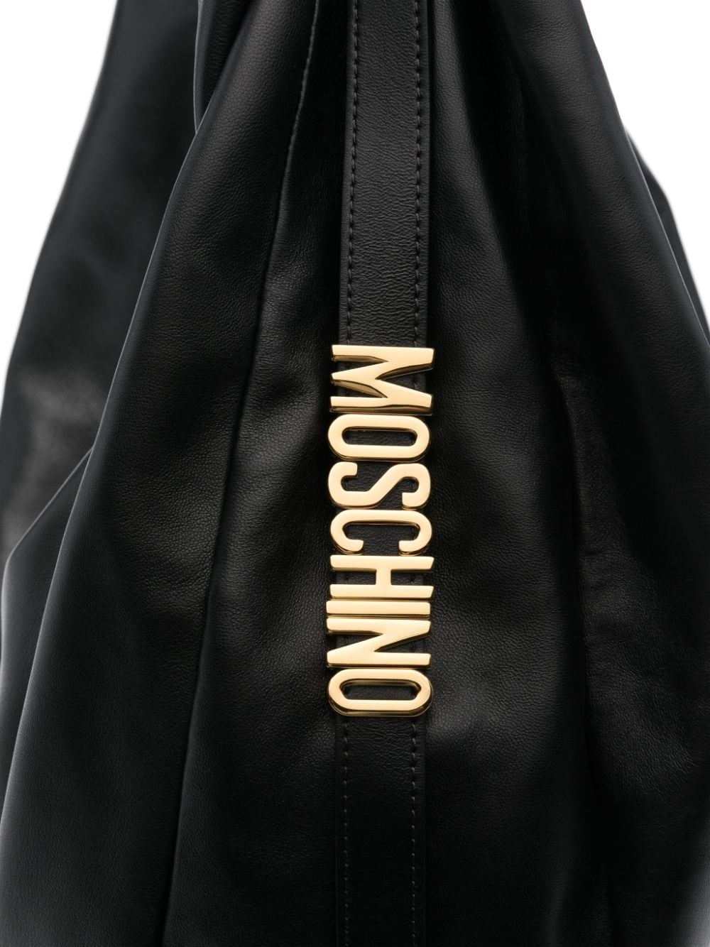 【関税込み】Moschino ブラック ロゴ バッグ Moschino Metallic-top Handle Shoulder Bag | Black | FARFETCH JO