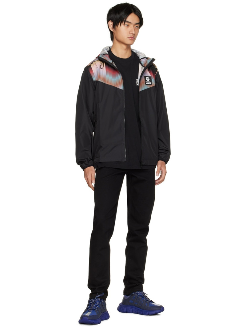 Marcelo Burlon County Of Milan Black Printed Jacket outlook