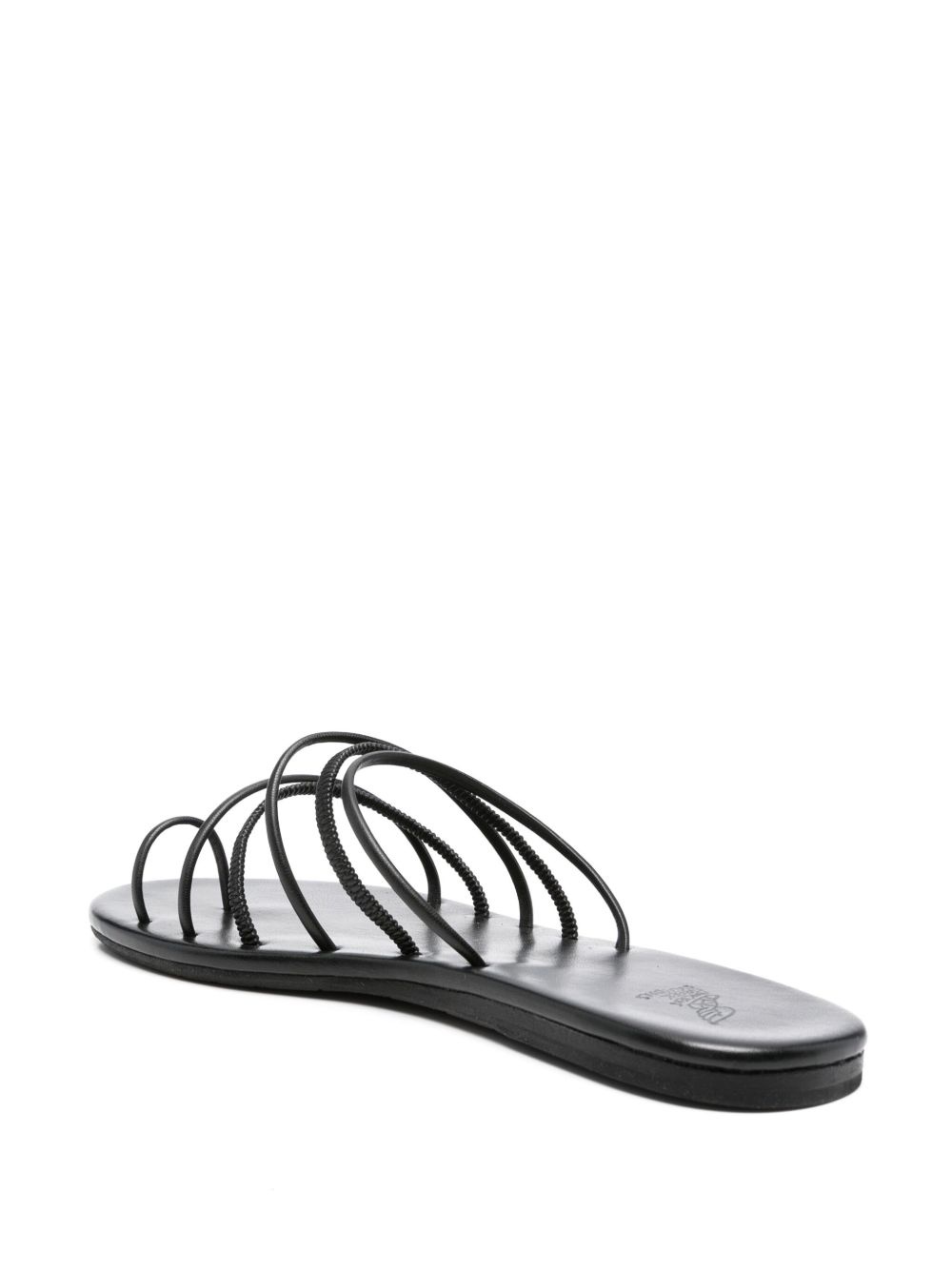 multi-strap leather sandals - 3