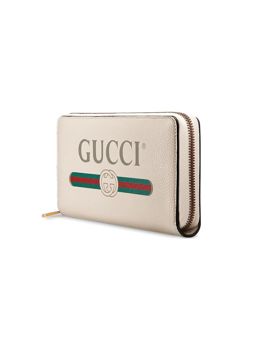 Gucci Print leather zip around wallet - 3