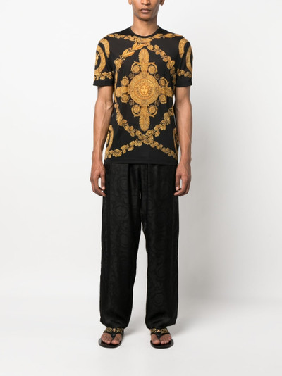 VERSACE Maschera Baroque-print T-shirt outlook