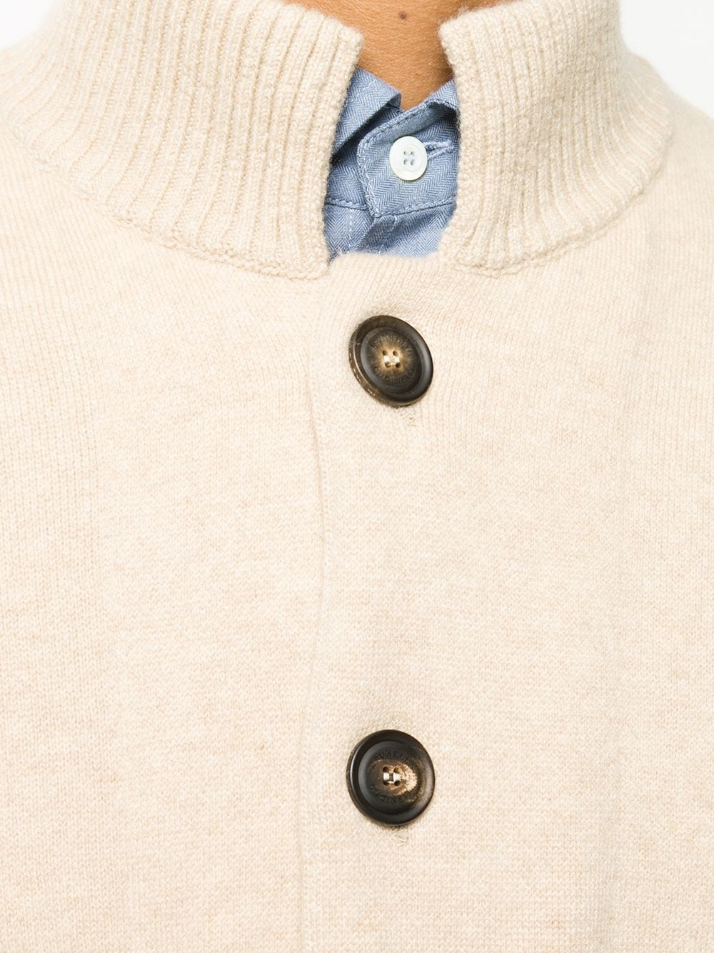 button-up cashmere cardigan - 5