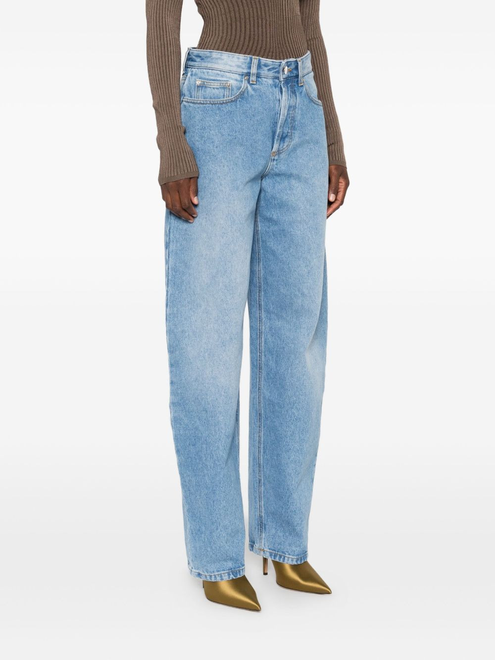 high-waisted balloon-leg jeans - 3