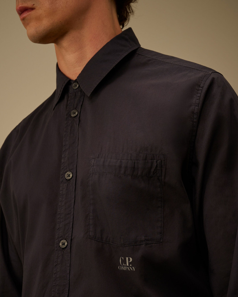 Light Mussola Long Sleeve Button Shirt 5