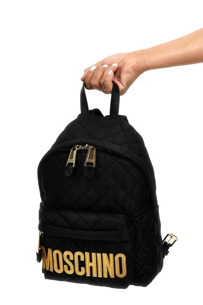Moschino Medium logo backpack outlook