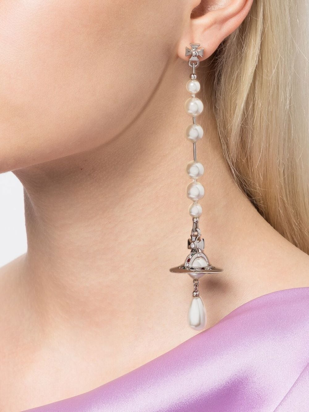 Broken pearl earrings - 2