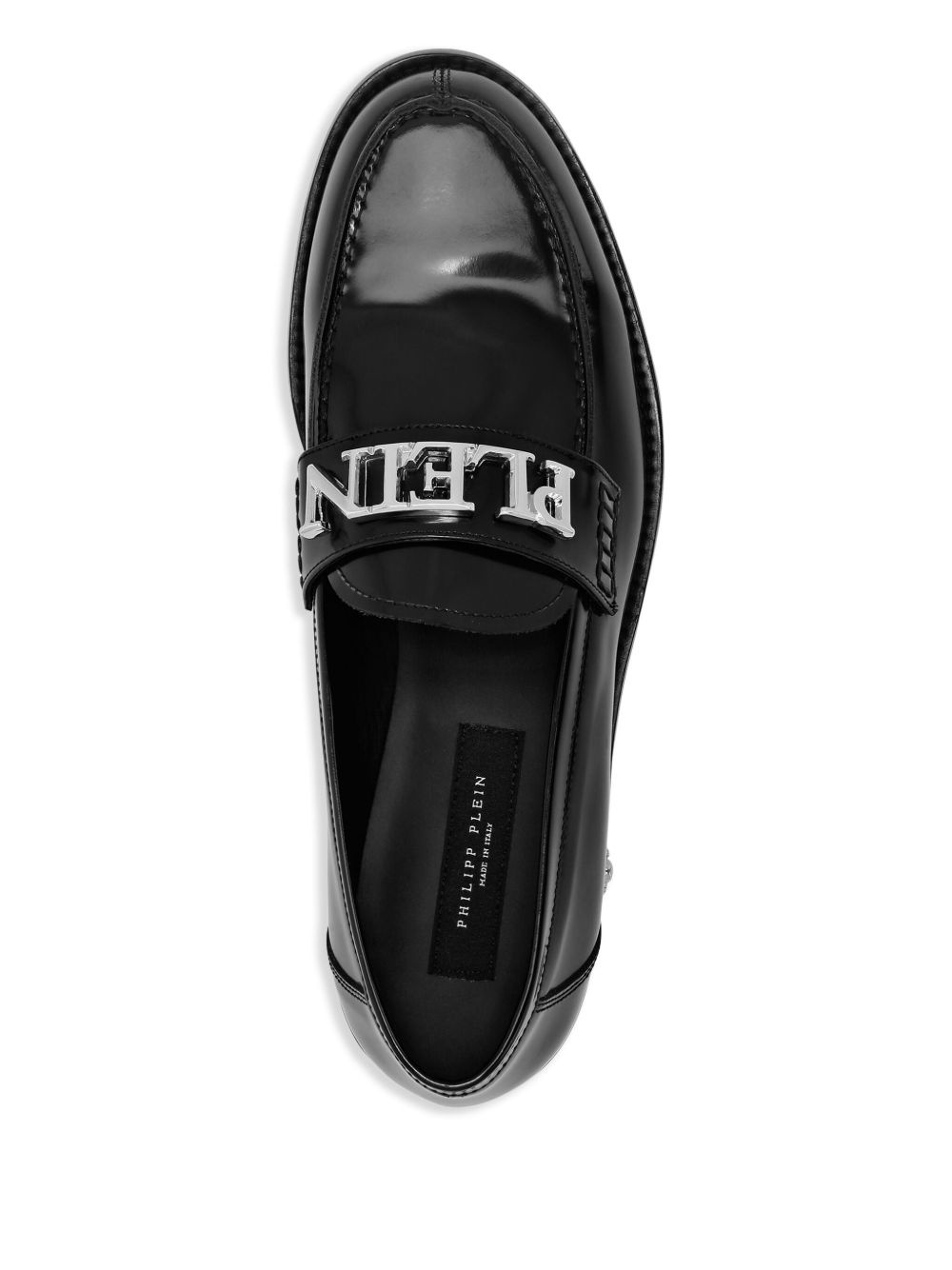 logo-plaque loafers - 3