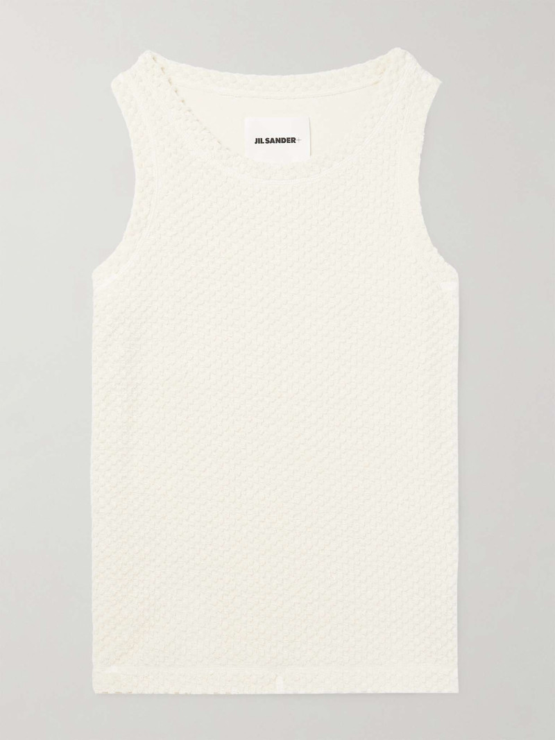 Cotton-Blend Terry Tank Top - 1