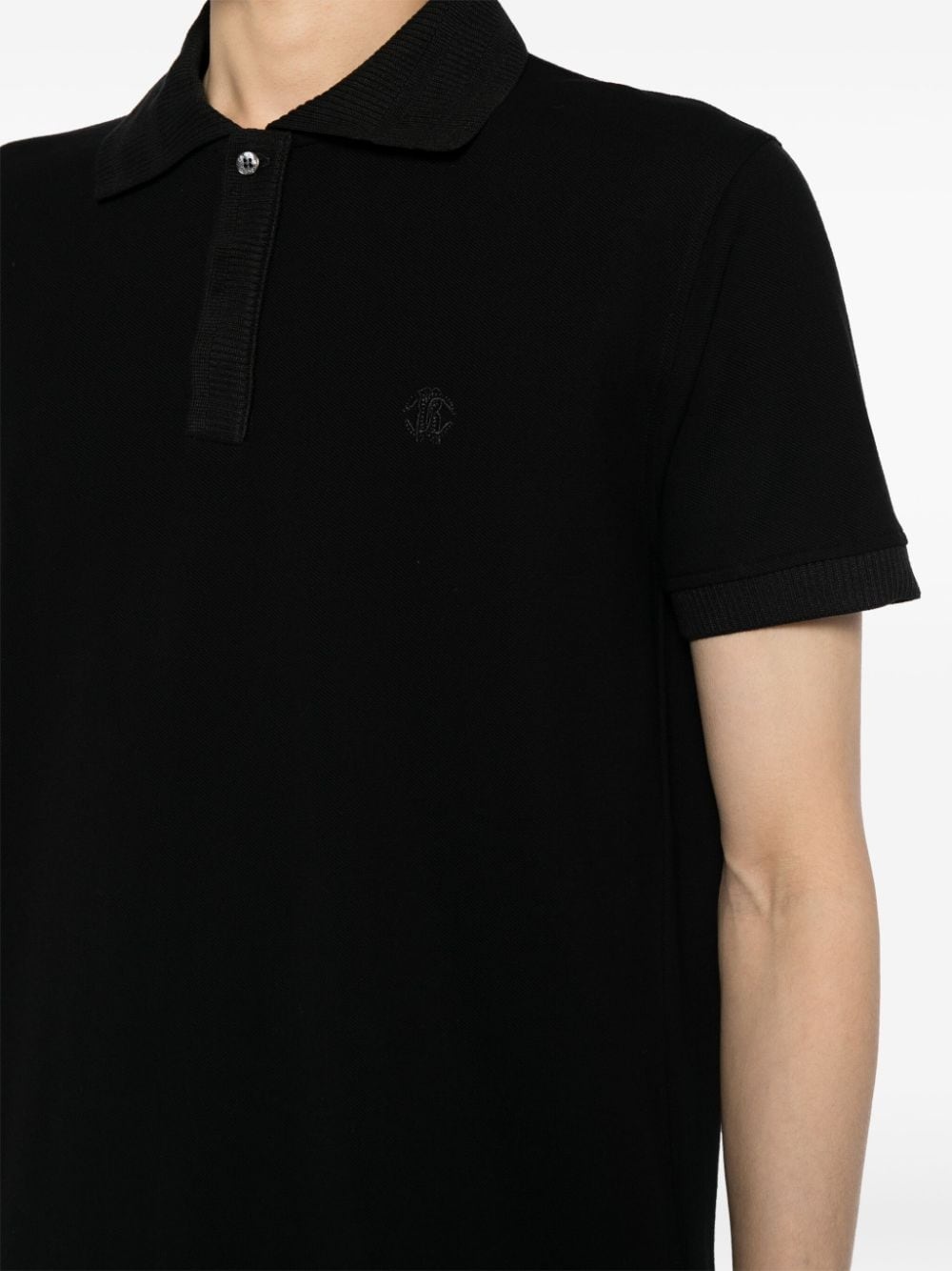 logo-embroidered polo shirt - 5
