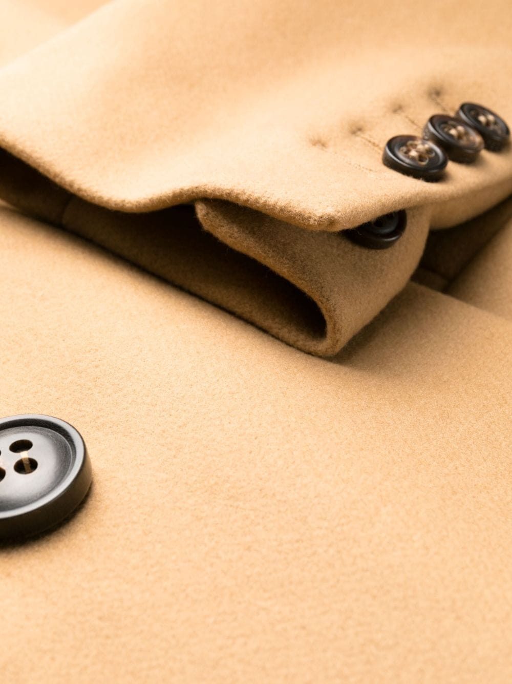 double-breasted long-sleeve trench coat - 7