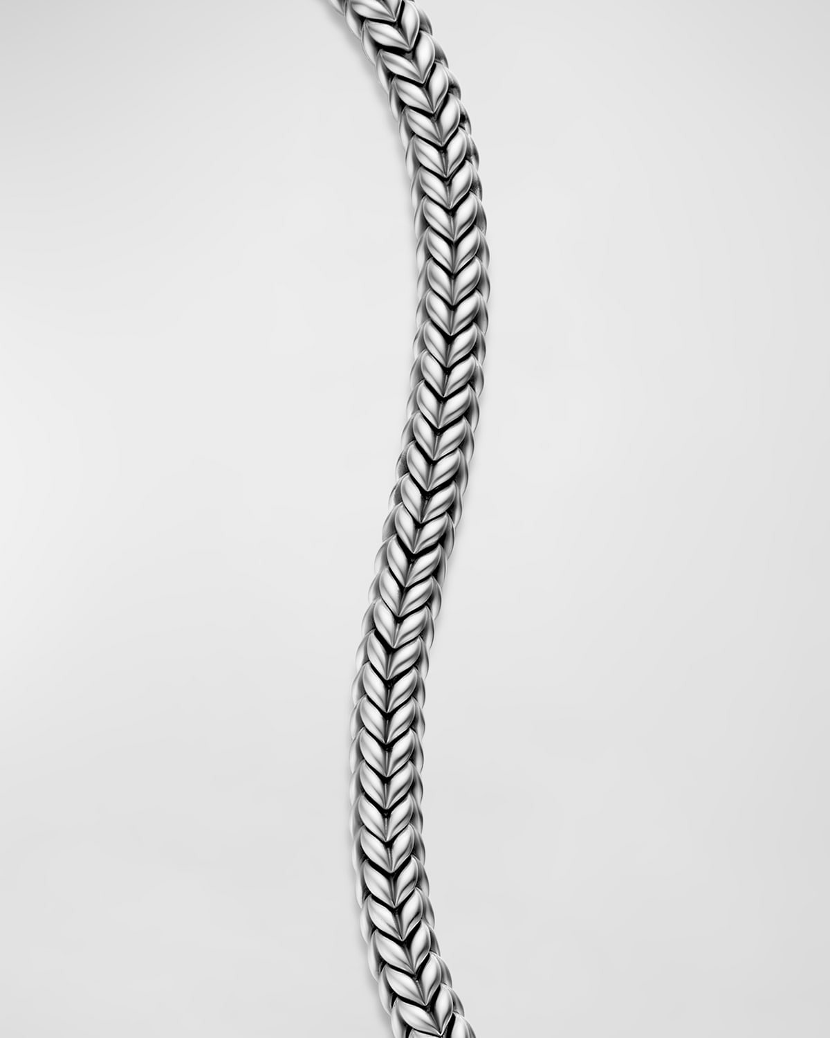 Men's Chevron Bead Bracelet in Silver, 6mm - 4