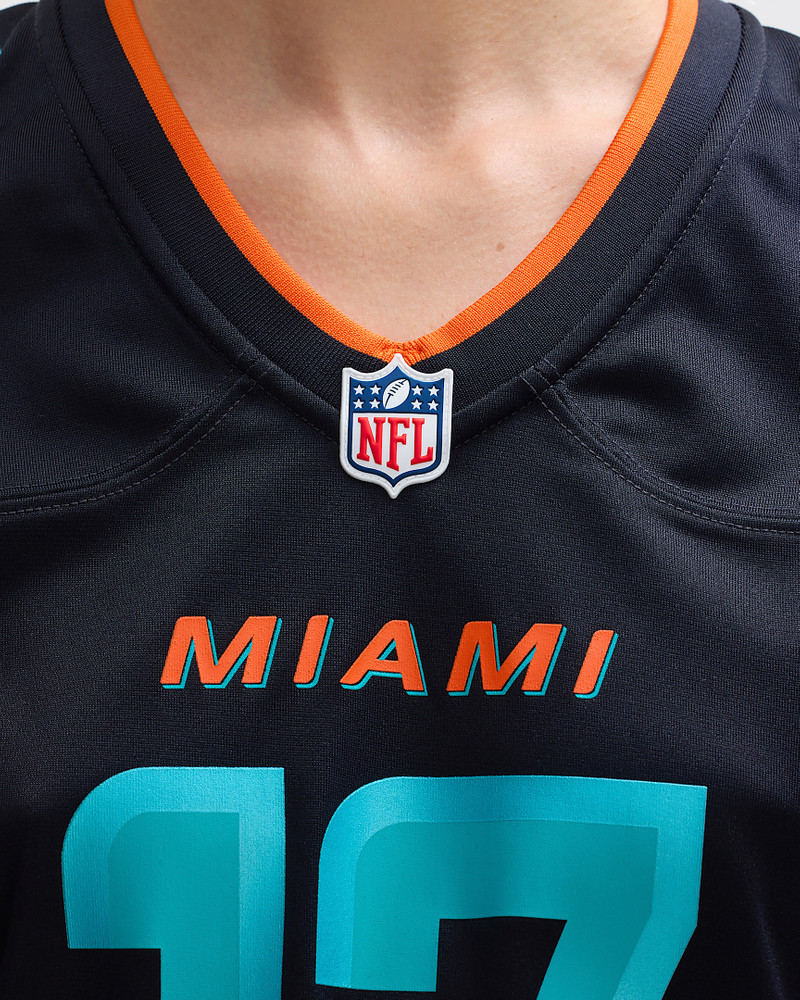 Jaylen Waddle Miami Dolphins Rivalries Collection Women’s Nike NFL Game Jersey 4