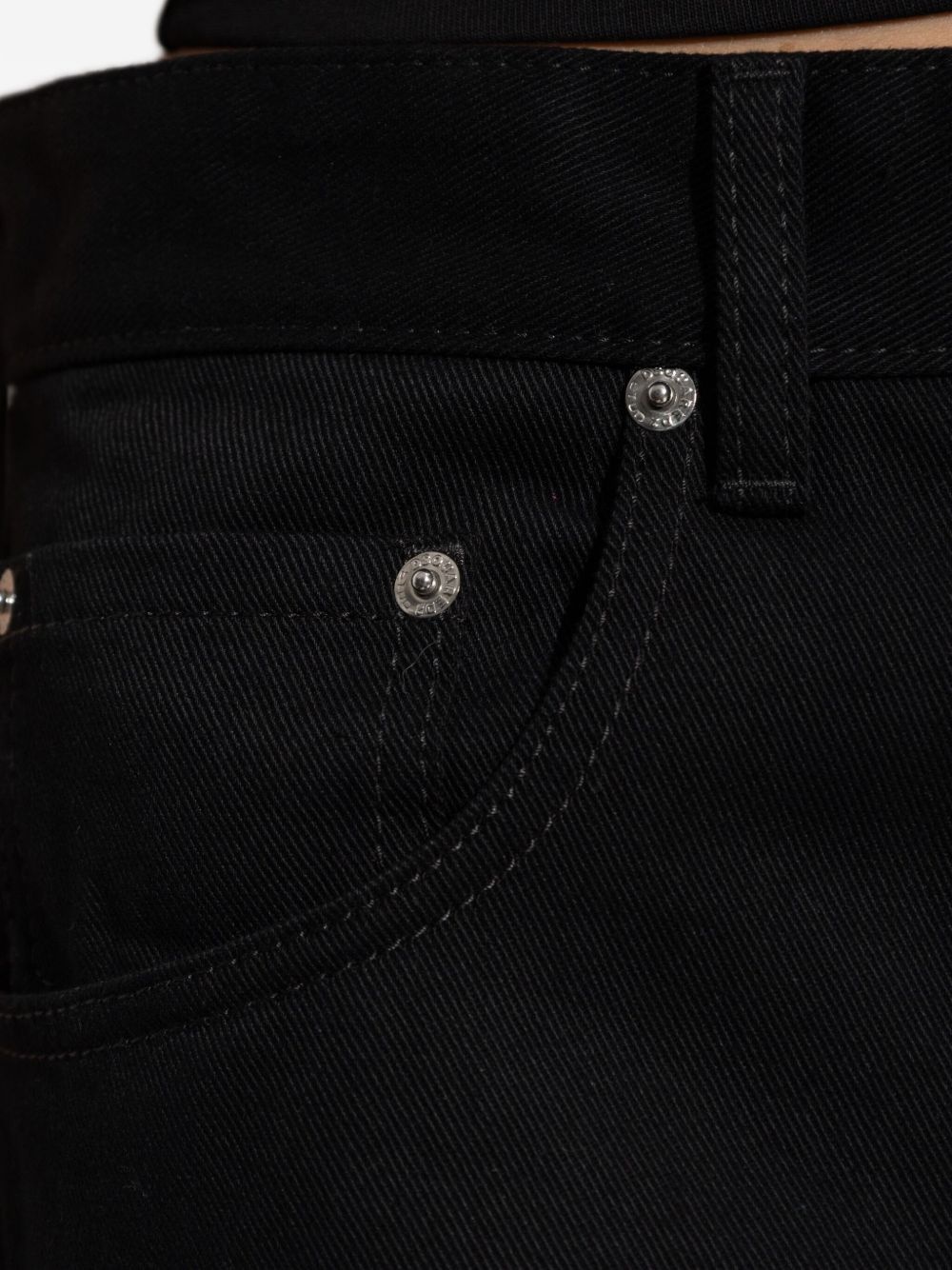 cotton straight-leg jeans - 5