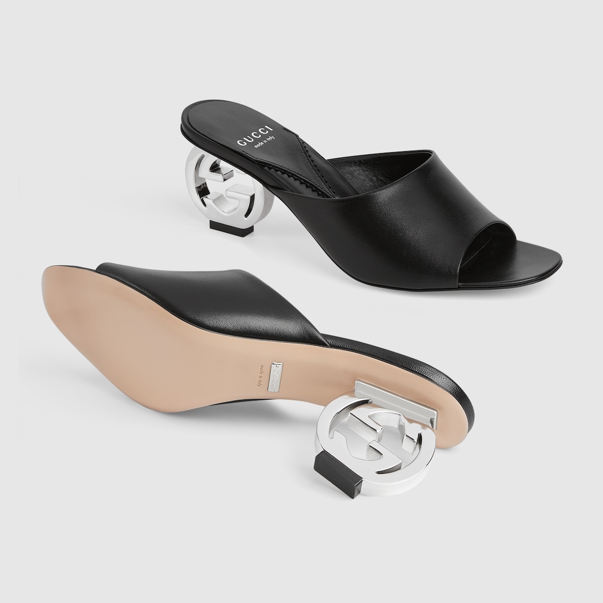 Women's Interlocking G heel sandal - 5