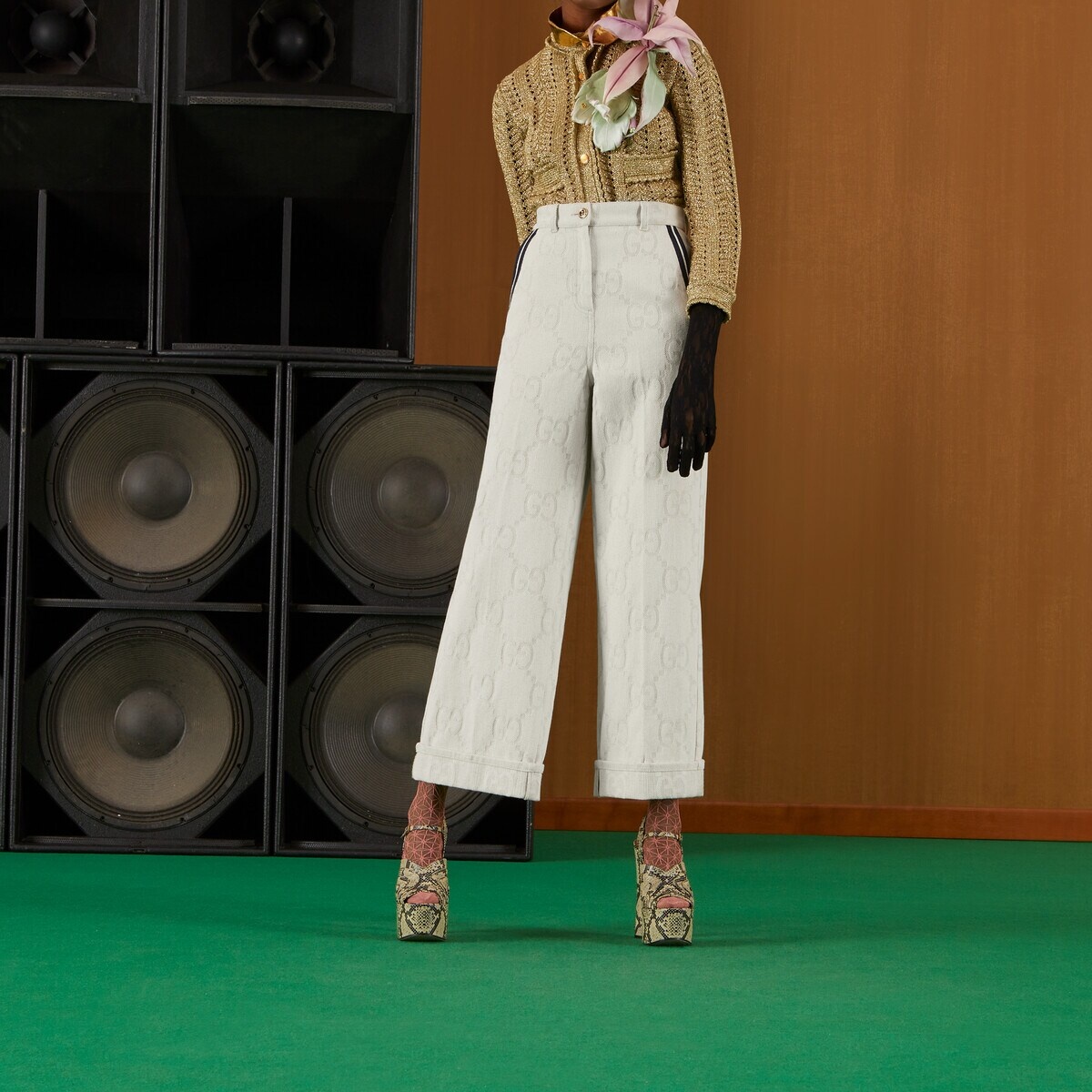 Maxi GG cotton pants - 6