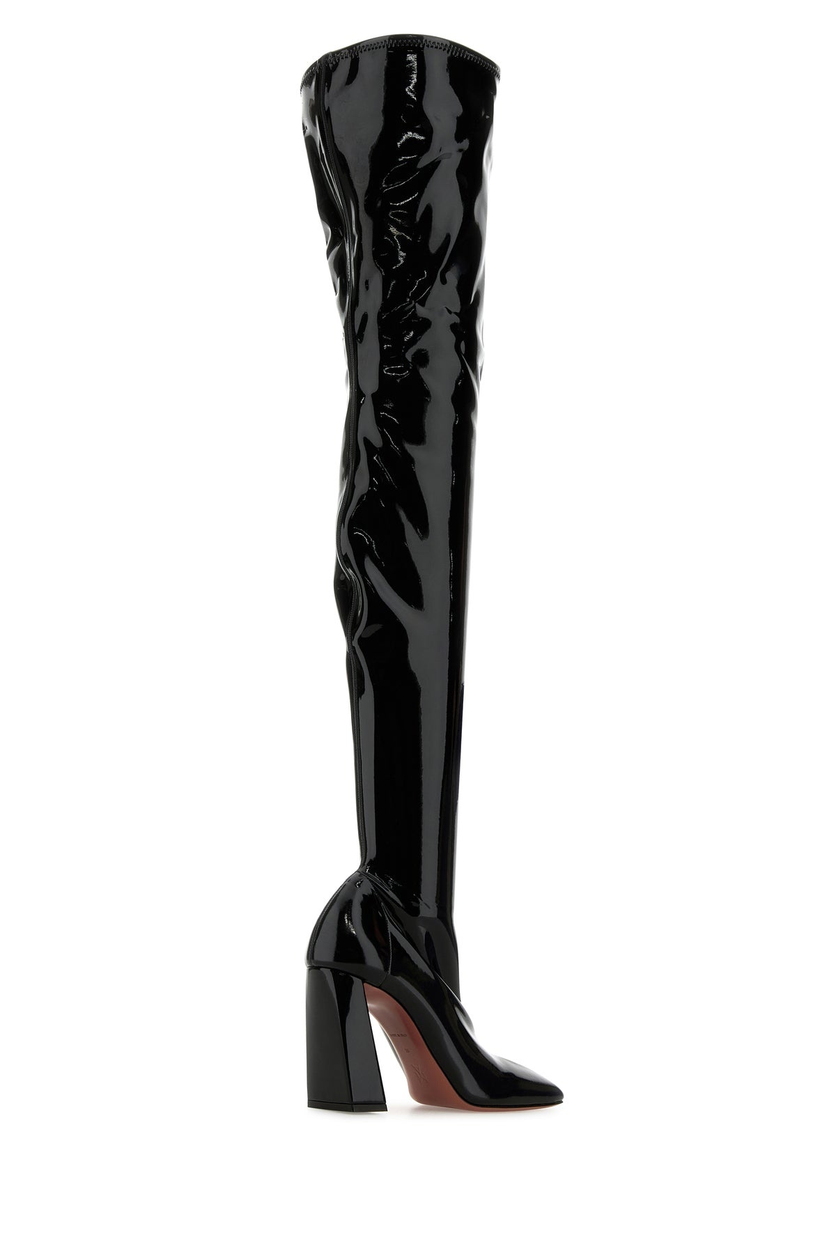 Black latex Marine boots - 3