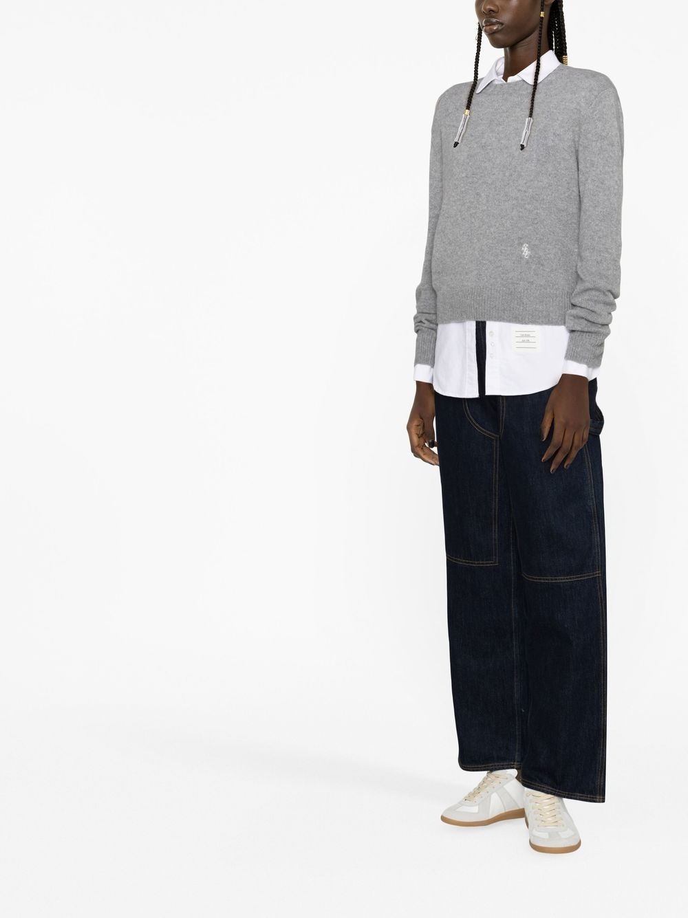 long-sleeve knitted jumper - 4