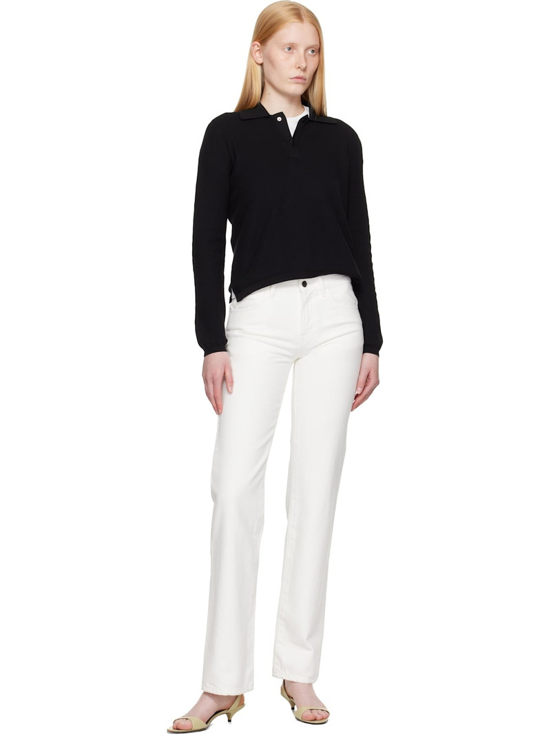 HIGH SPORT Black Long Sleeve Brooke Polo outlook