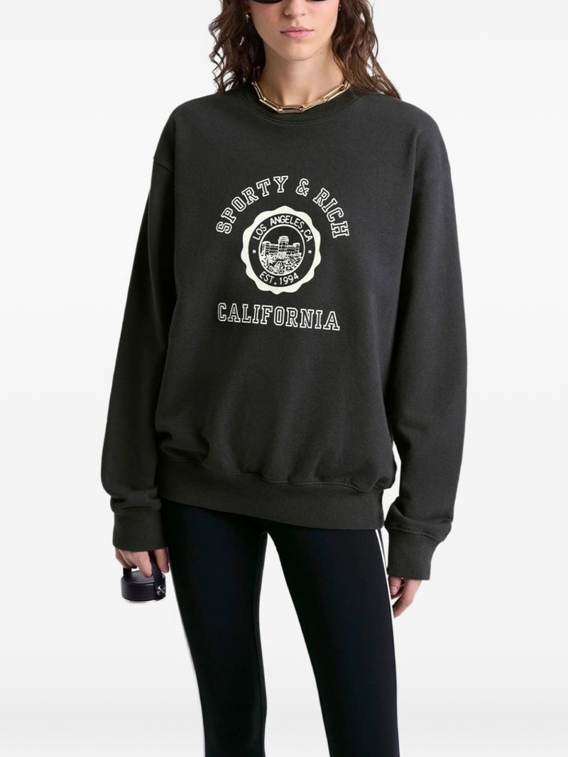 Sporty & Rich California emblem crewneck outlook