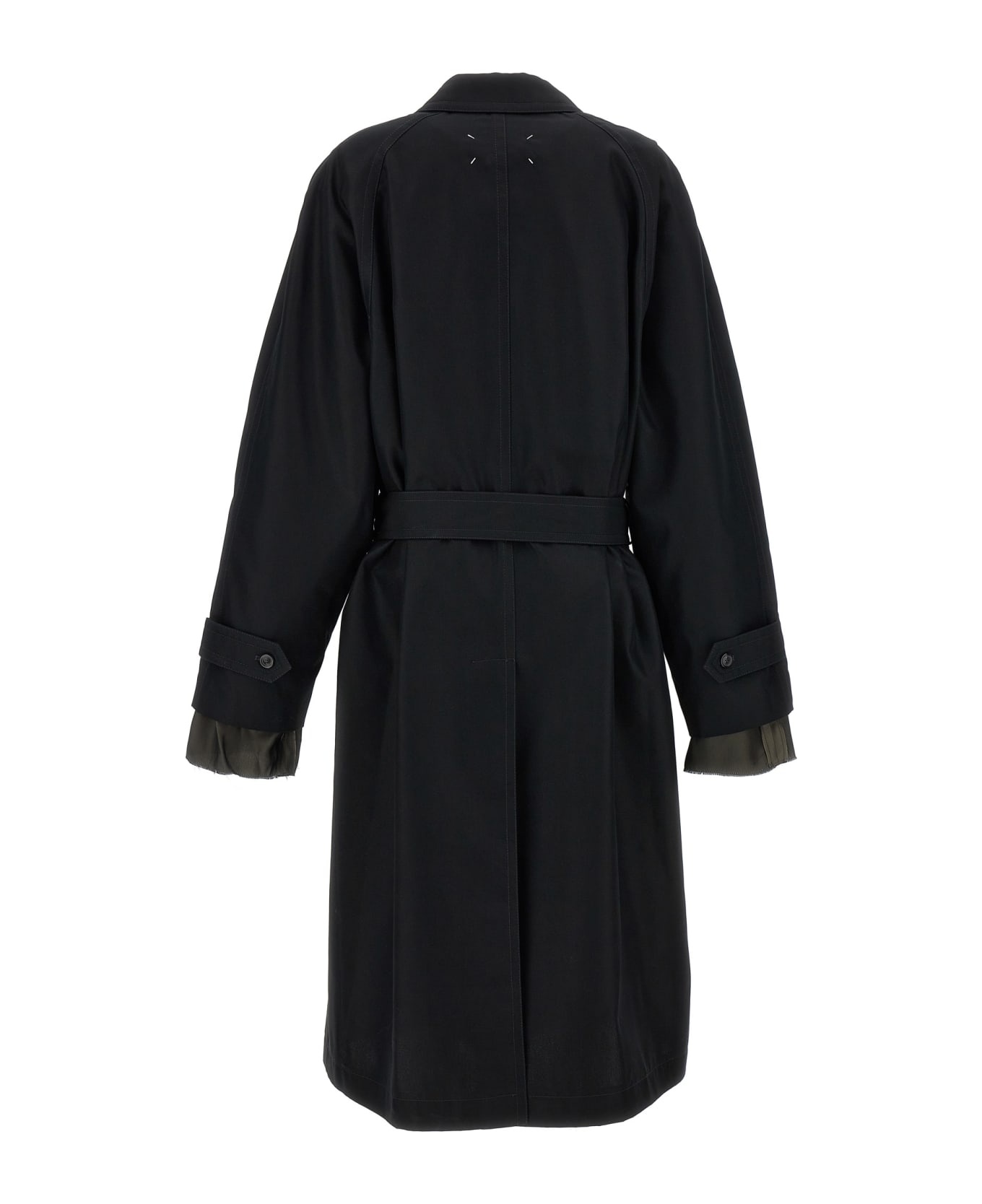 Long Single-breasted Trench Coat - 2