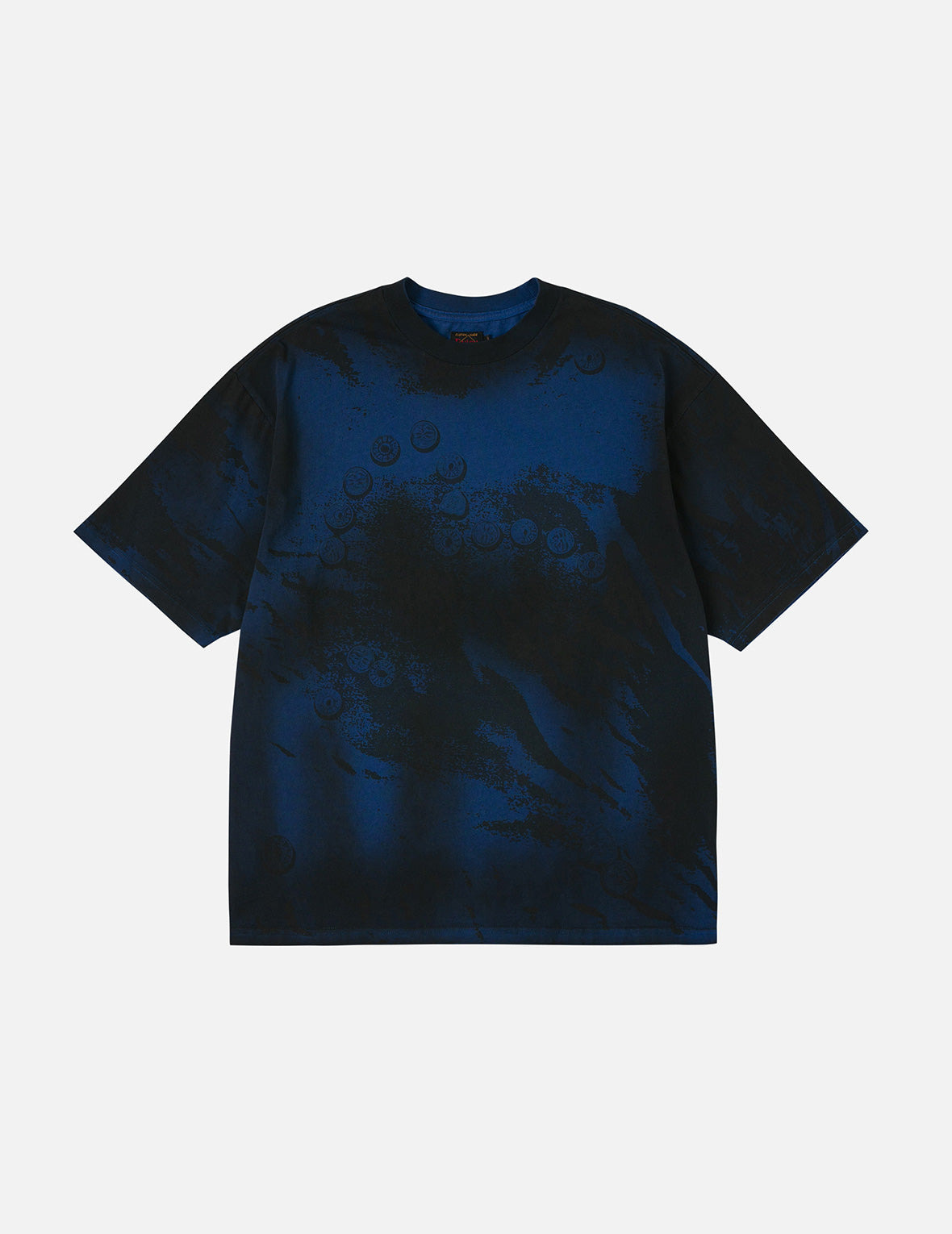 Button Seagull Print Oversized T-Shirt - 3