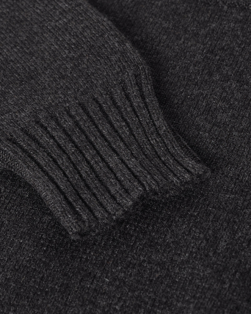 Cropped Milano Grey Cashmere Jumper - 6