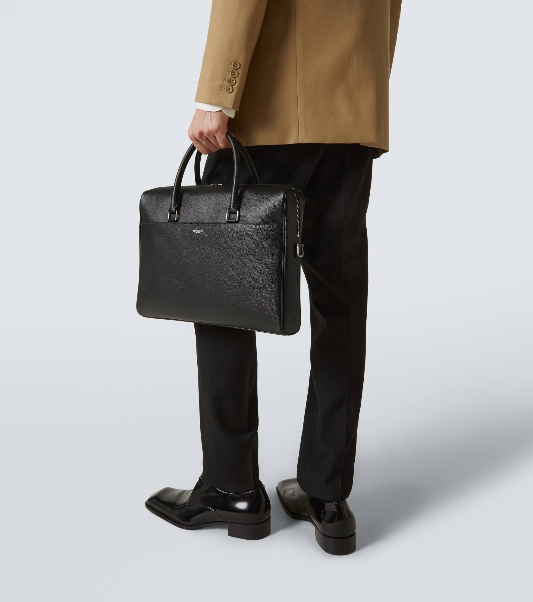 Duffle leather briefcase - 2
