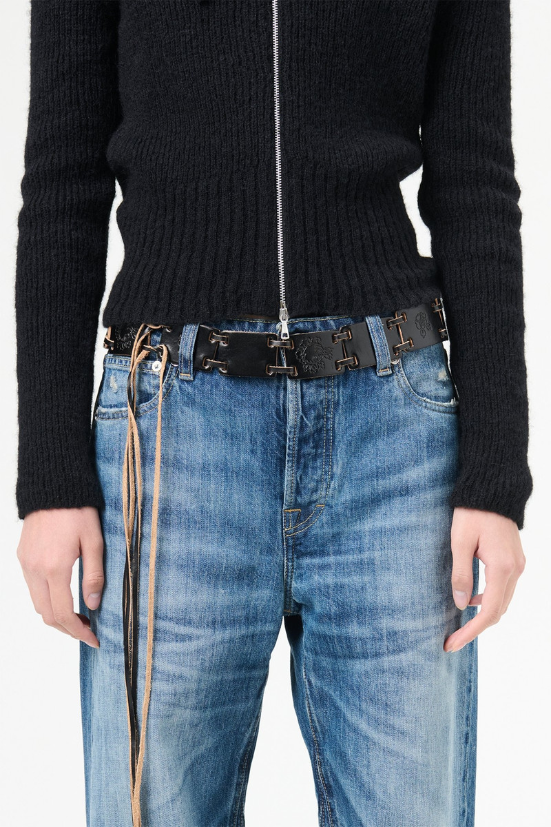 Block Belt Black Bridle Leather 3