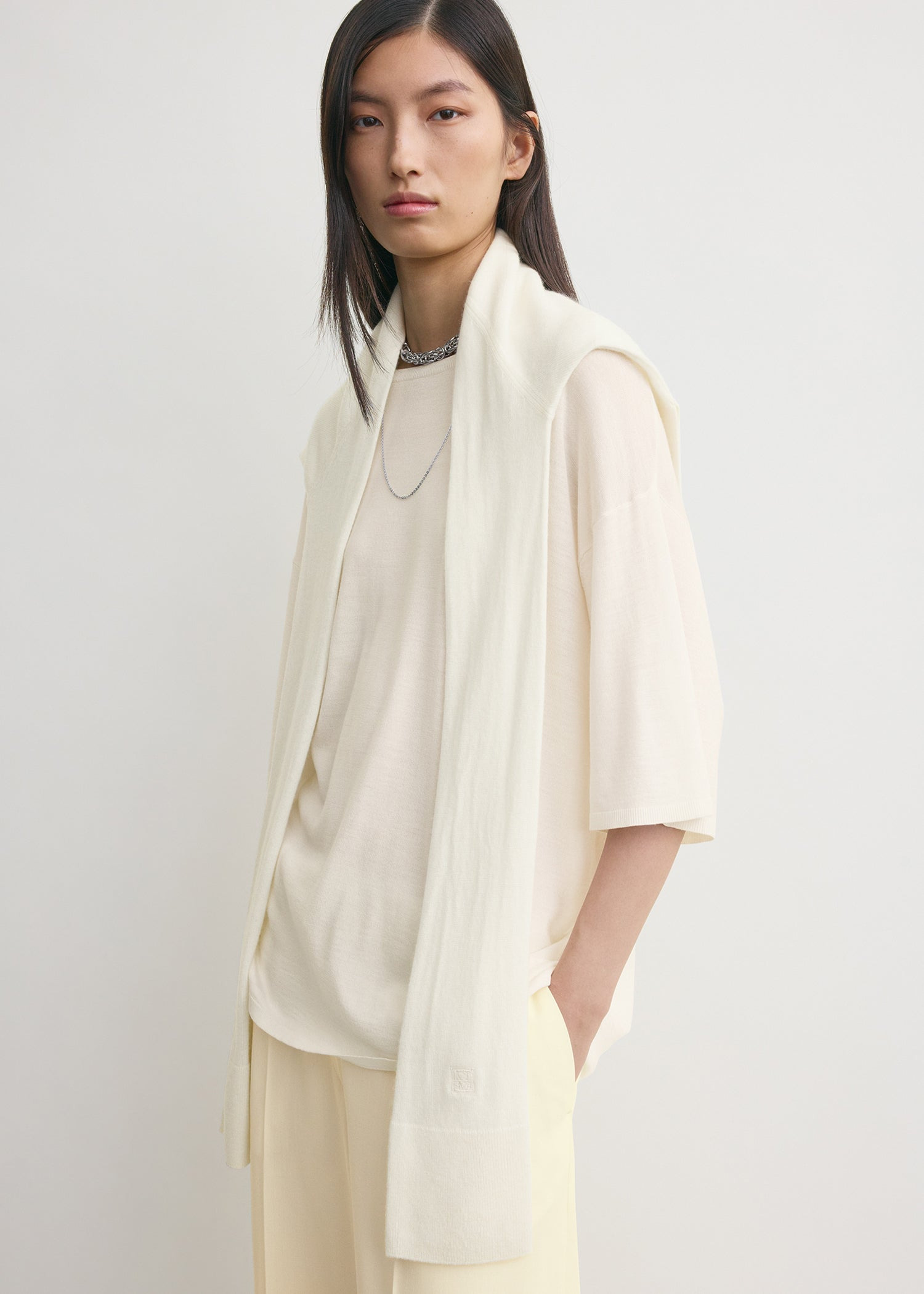 Sleeve scarf white - 4