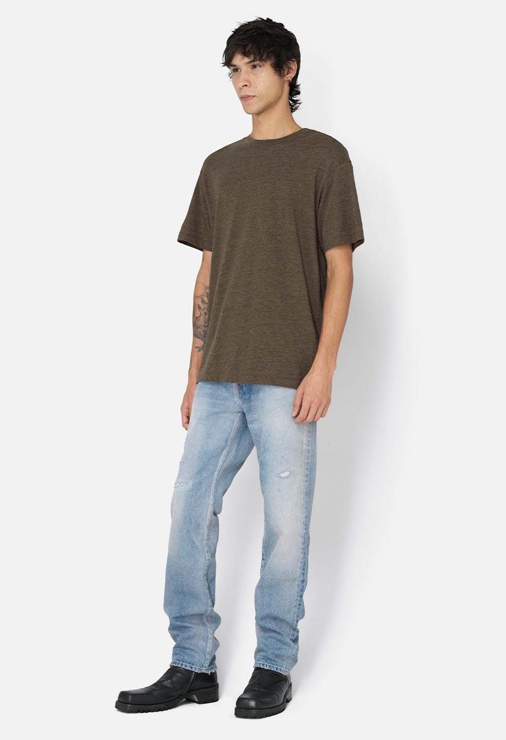 VINTAGE MELANGE TEE - 4