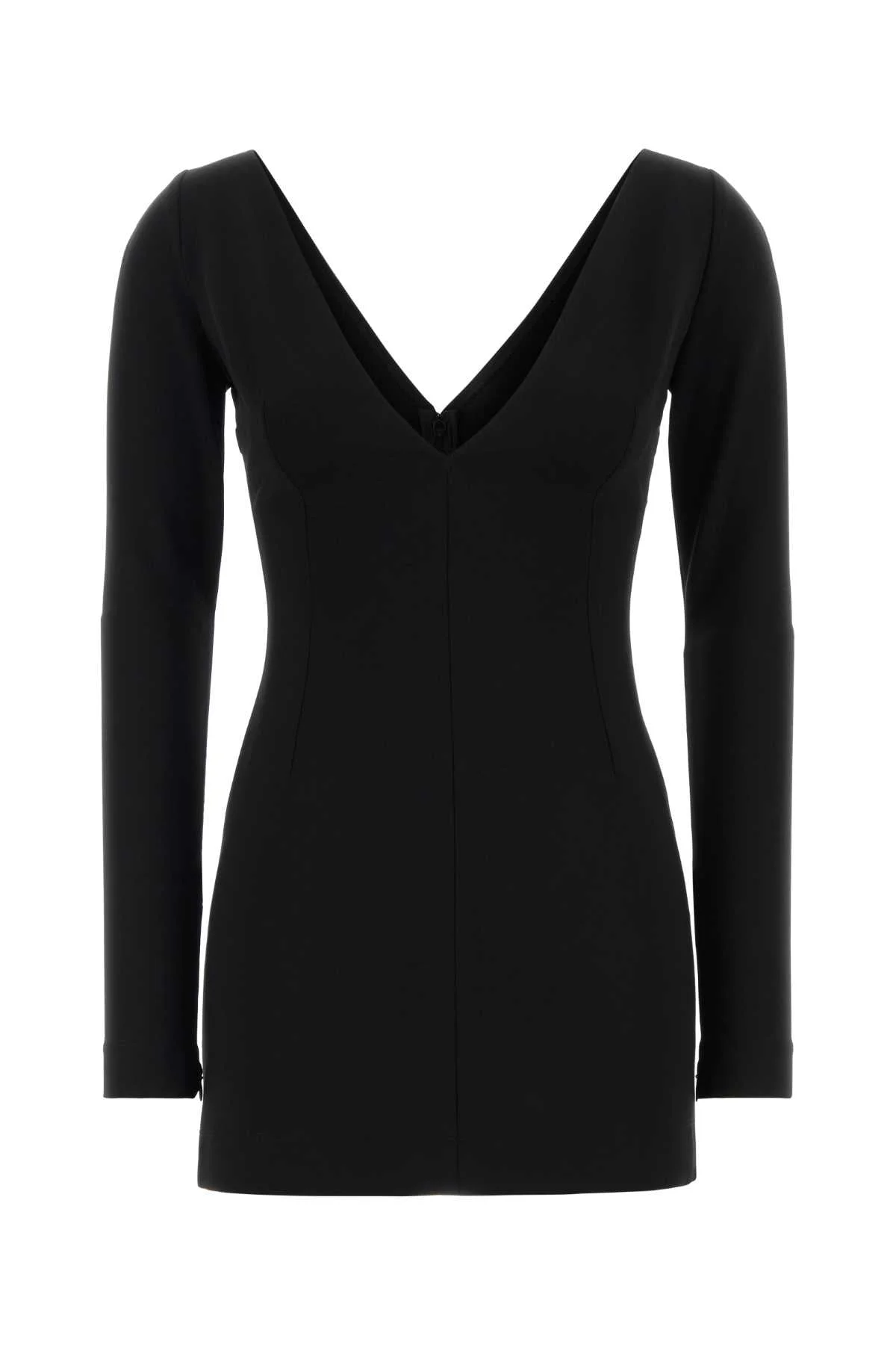 Dolce & Gabbana Women Black Stretch Viscose Blend Mini Dress - 1
