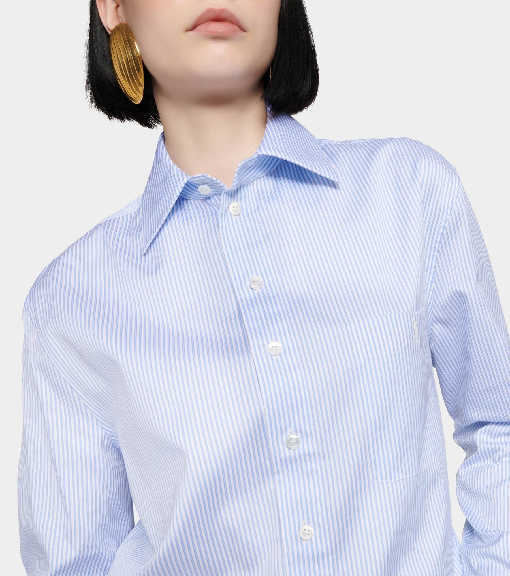 Cassandre pinstripe cotton poplin shirt - 4