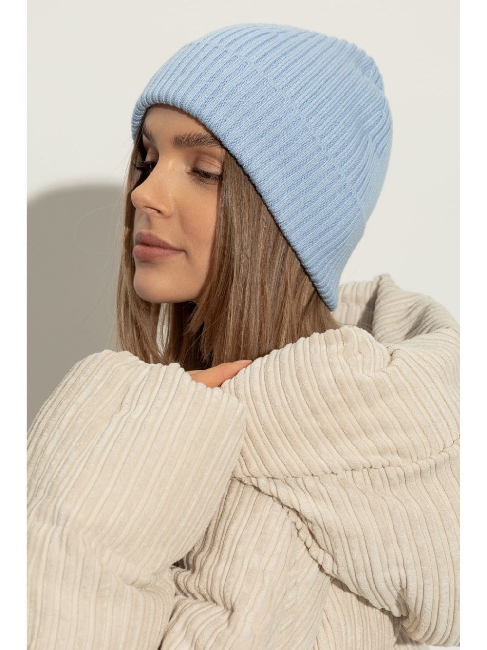 logo-embroidered knit hat - 2