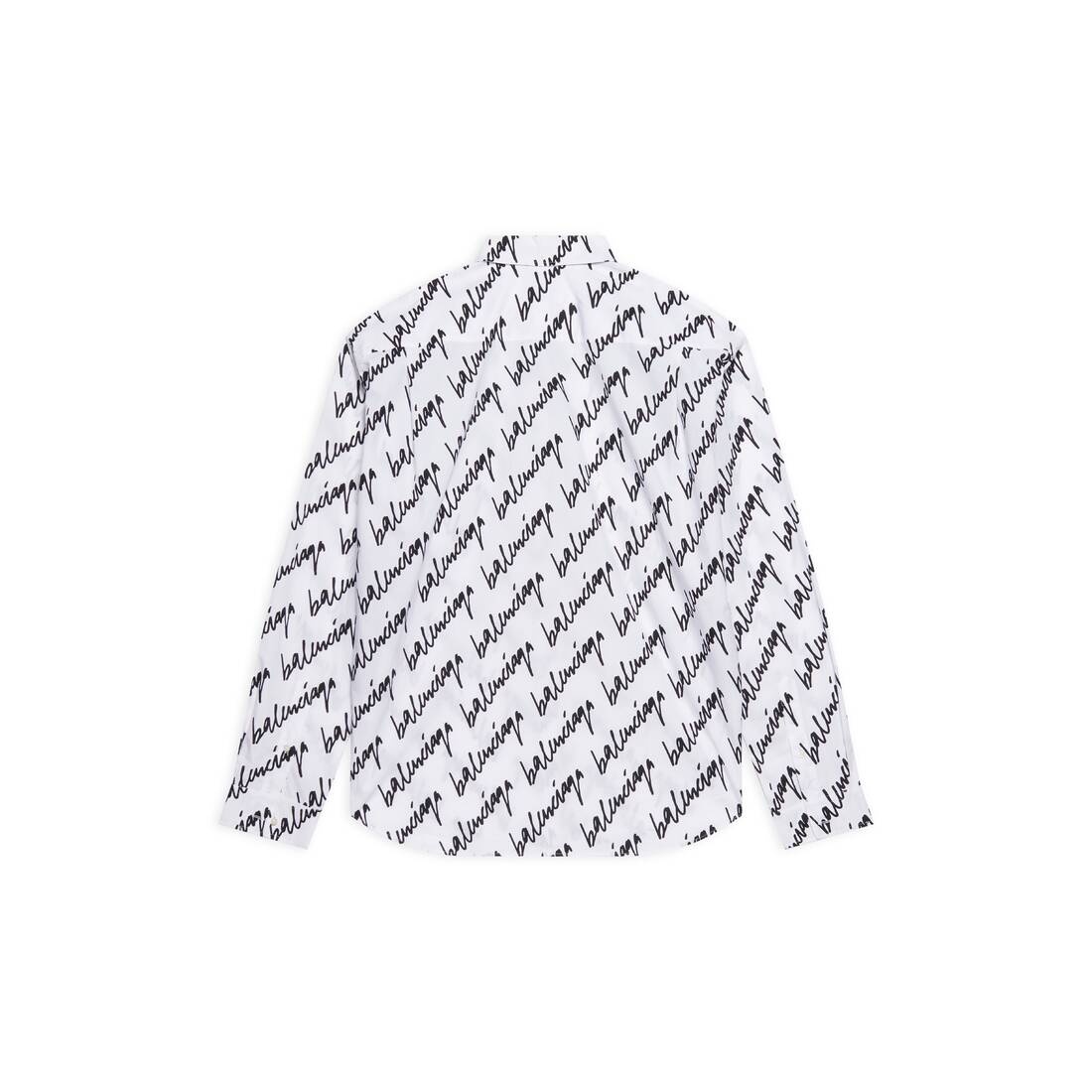 Men's New Scribble Shirt Large Fit in White - 2