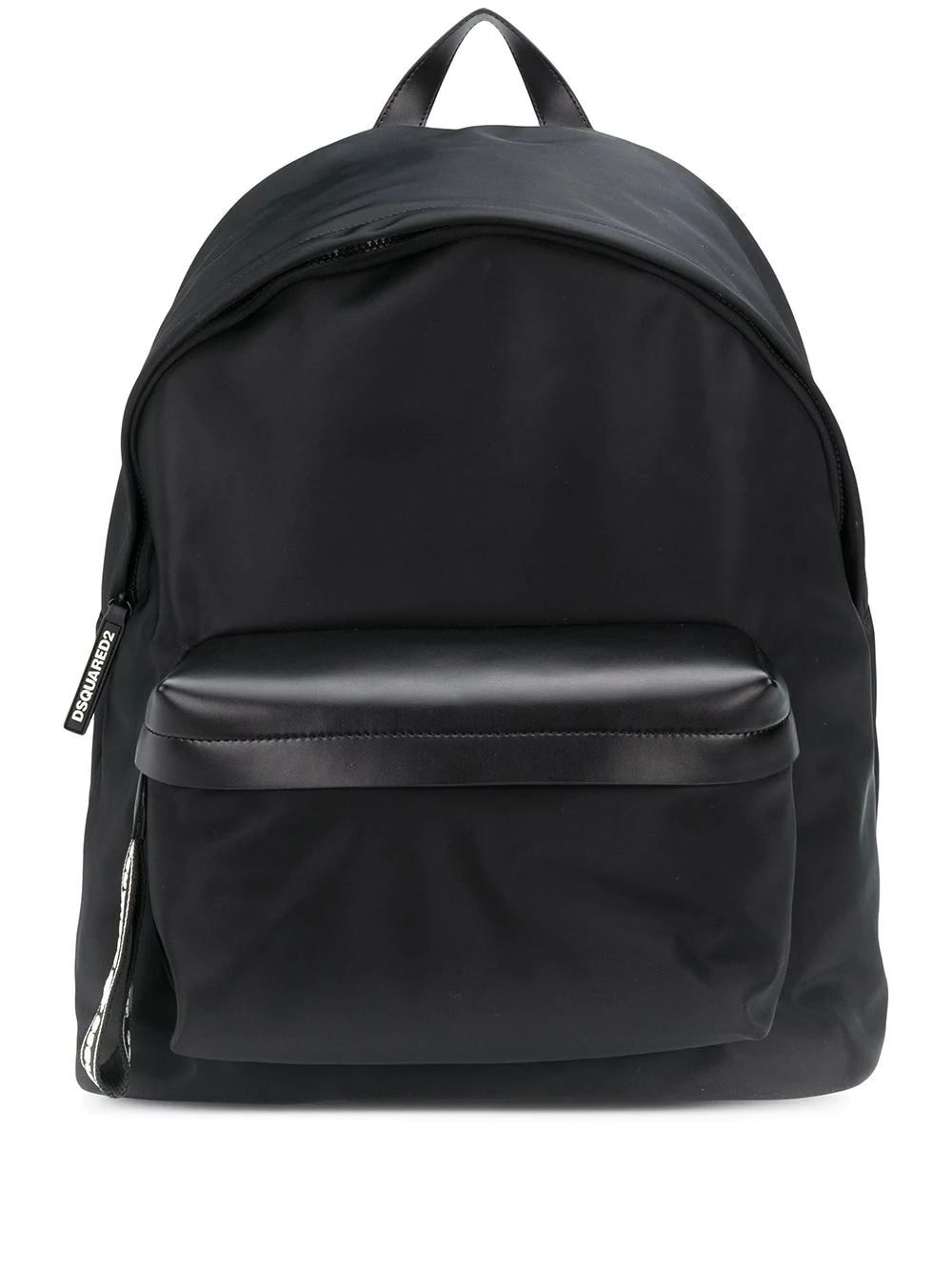 logo tab zip backpack - 1